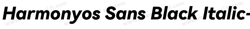 Harmonyos Sans Black Italic字体转换